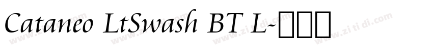 Cataneo LtSwash BT L字体转换
